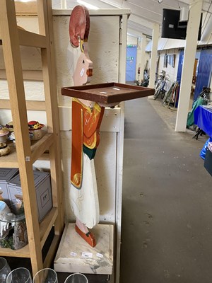 Lot 633 - A modern wooden dumb waiter, approx 90cm high