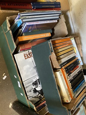 Lot 660 - Two boxes of assorted books to include various...