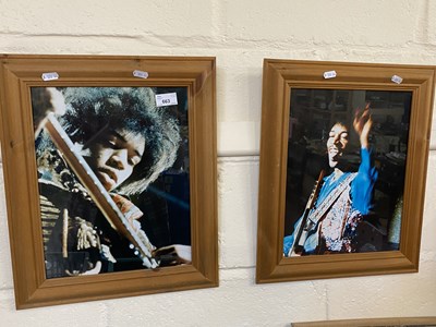 Lot 663 - Two framed reproduction photographs of Jimmy...