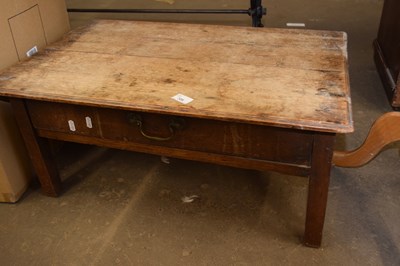 Lot 725 - Georgian oak table later adapted to a coffee...