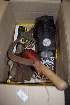 Lot 738 - Box of various assorted tools