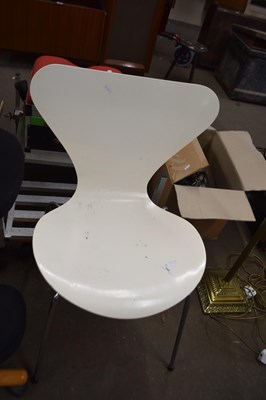 Lot 755 - Modern cream finish kitchen chair