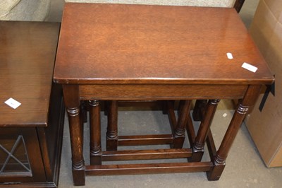 Lot 762 - Nest of oak tables