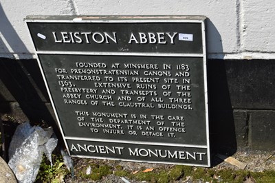 Lot 829 - Vintage signed marked 'Leiston Abbey Ancient...