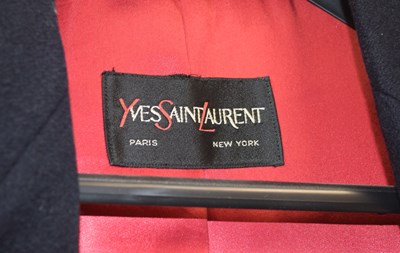 Lot 139 - A gentlemans coat by Yves Saint Laurent, the...