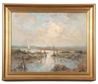 Lot 152 - Jack Cox (British,1914-2007), An estuary view...