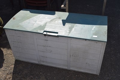 Lot 833 - Moulded plastic garden storage chest