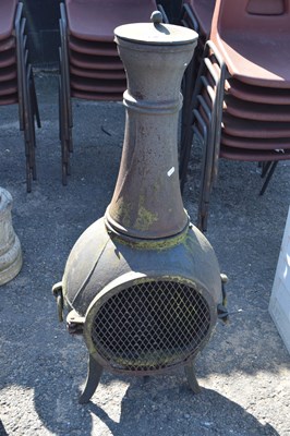 Lot 834 - Iron garden chiminea