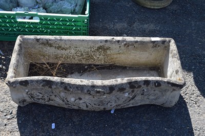 Lot 836 - Concrete serpentine formed planter