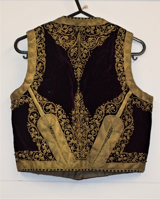 Lot 124 - An Islamic/Eastern embroidered waistcoat, with...