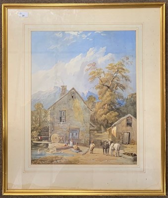 Lot 48 - George Pyne (British,1800-1884), Grenofen Mill,...