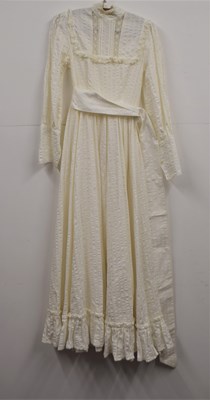 Lot 44 - A c.1970's Laura Ashley dress, the full length...