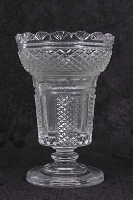 Lot 3 - Large Waterford Crystal vase, late 19th/early...