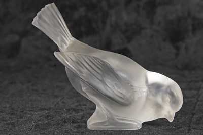 Lot 13 - Renee Lalique model of a fledgling engraved...