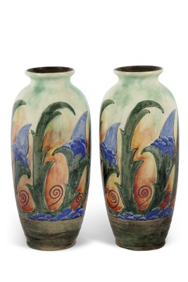 Lot 81 - A large pair of Royal Doulton Brangwyn ware...