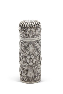 Lot 292 - A Victorian cased silver scent bottle of...