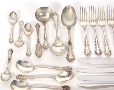 Lot 295 - Birks sterling "Laurentian" pattern flatware...