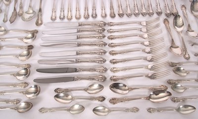 Lot 295 - Birks sterling "Laurentian" pattern flatware...