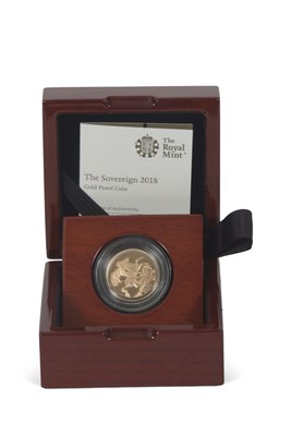 Lot 307 - Royal Mint "The Sovereign" proof coin 2018,...
