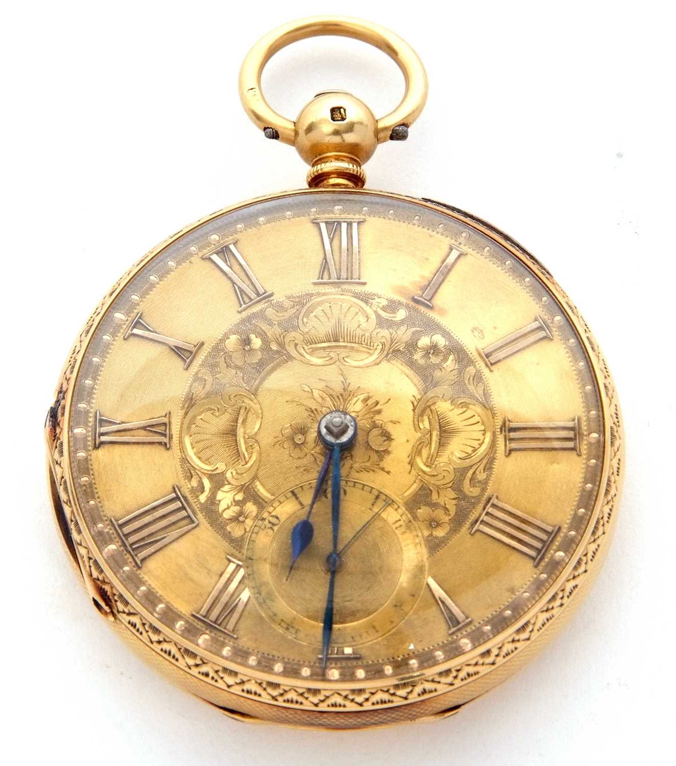 Lot 316 - An 18ct gold pocket watch hallmarks can be