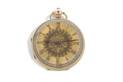 Lot 320 - An 18ct gold open face pocket watch marked 18...