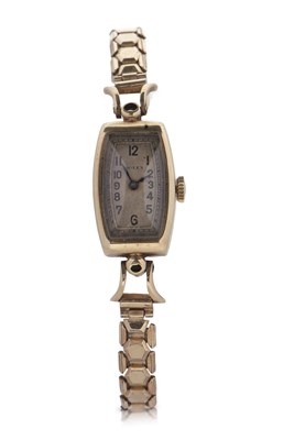 Lot 326 - A 9ct gold case ladies Rolex wristwatch, the...
