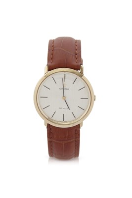 Lot 338 - A 9ct gold Omega De Ville wristwatch, the...