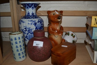 Lot 507 - Group of various ceramics etc including a...