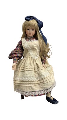 Lot 528 - A large porcelain doll by Gracie Dolls,...