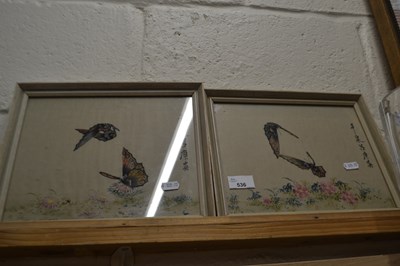 Lot 536 - Two framed Japanese pictures