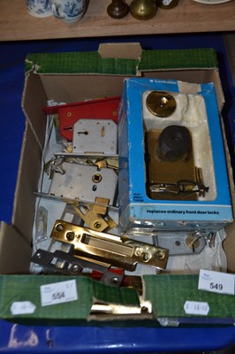 Lot 549 - Box containing various hardware including...