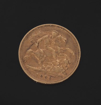 Lot 304 - Victorian half sovereign dated 1896