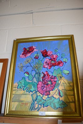 Lot 32 - Still life of flowers, signed Tony 1990, oil...