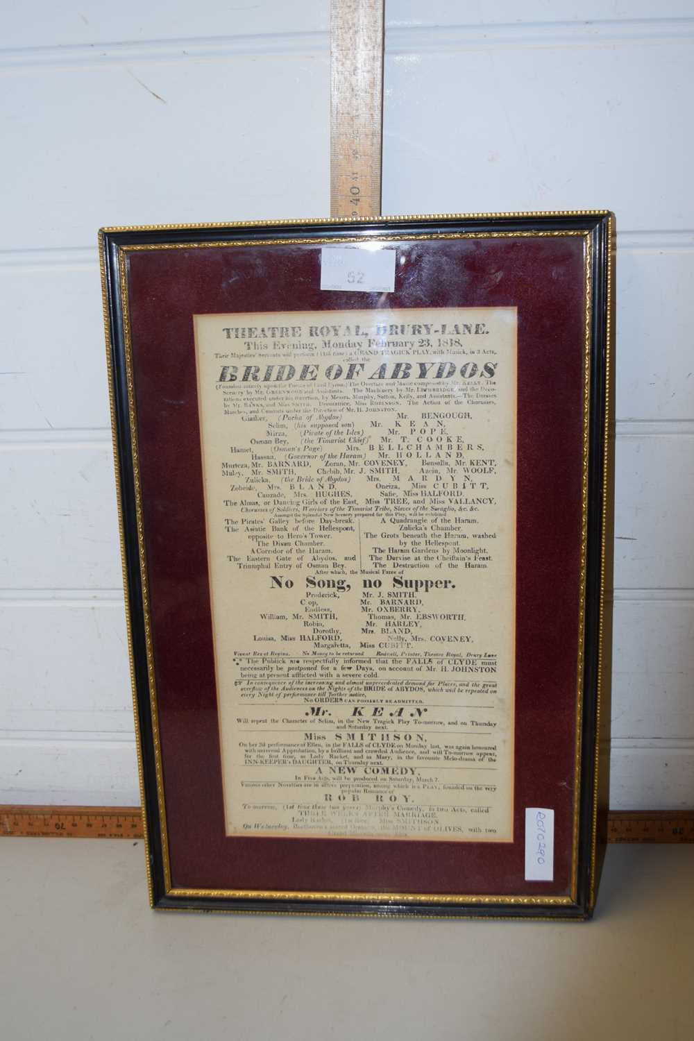 Lot 52 Theatre Royal Drury Lane Play Bill The lot-52-theatre-royal-drury-lane-play-bill-the