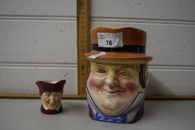 Lot 76 - A character jug together with a small Doulton...