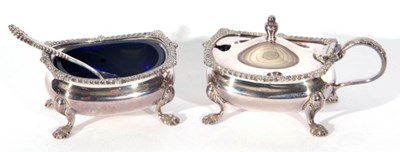 Lot 14 - Elizabeth II silver cruet set comprising a...