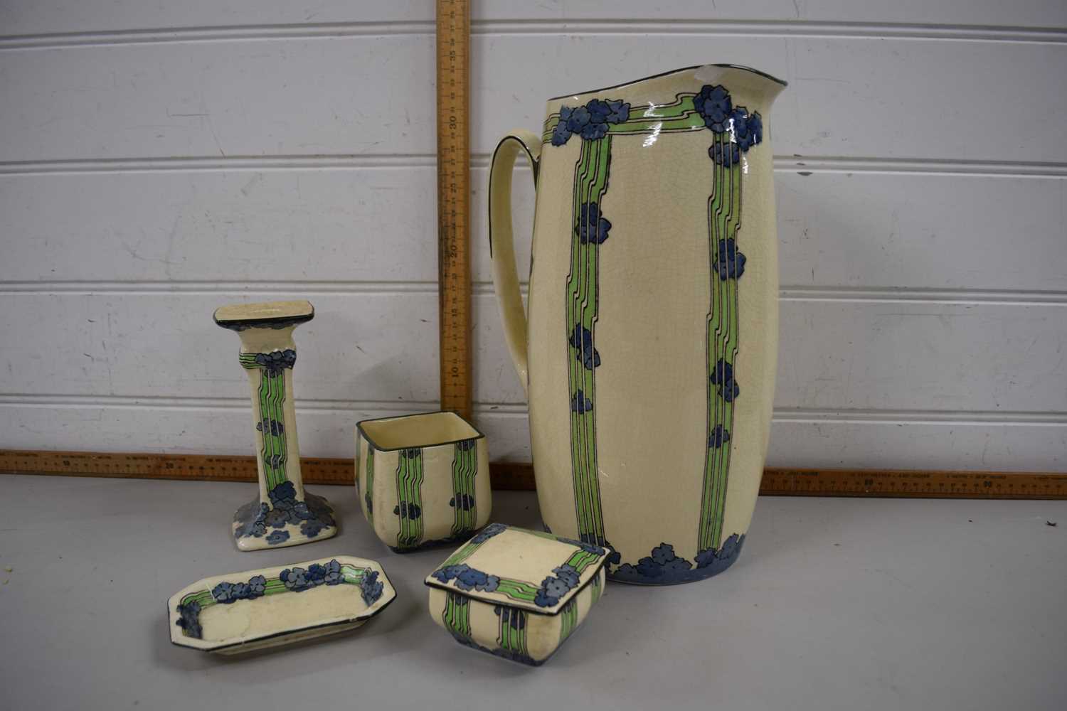 Lot 167 - Royal Doulton dressing table set with jug,...