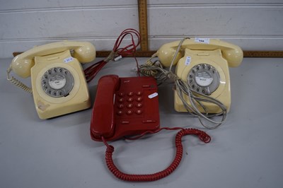 Lot 168 - Group of three vintage telephones