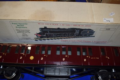 Lot 173 - Quantity of 1 gauge model railway engine Black...