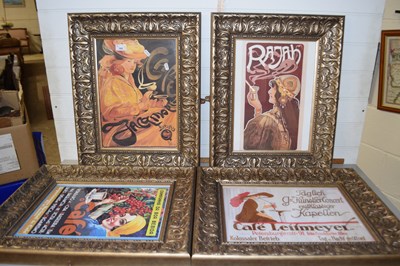 Lot 185 - A group of four framed Art Nouveau prints