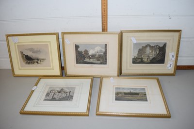 Lot 188 - Five coloured coloured engravings of Norfolk...