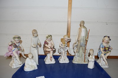 Lot 192 - Group of ceramic figures including four...