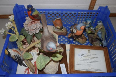 Lot 193 - Quantity of bird models including Worcester...