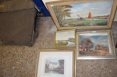 Lot 227 - Group of water colours and oils