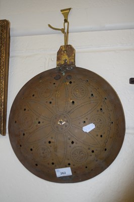 Lot 262 - Metal colander with stippled design