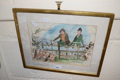 Lot 265 - Watercolour by Mark Huskinson signed to the...