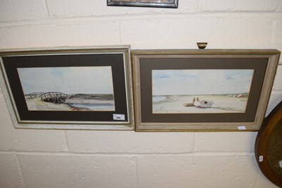 Lot 266 - Two watercolours of fishing scenes