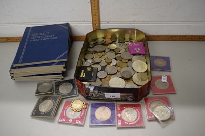 Lot 118 - Quantity of assorted coins, mainly Uk together...