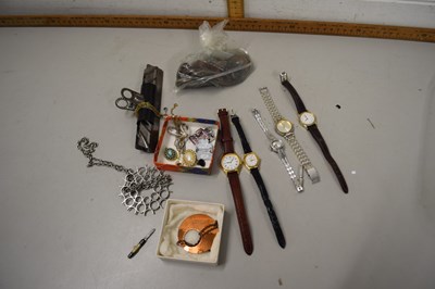 Lot 126 - Mixed Lot: Watches, coins, costume jewellery etc