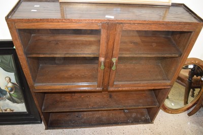 Lot 296 - Glazed display cabinet with glazed cupboards...